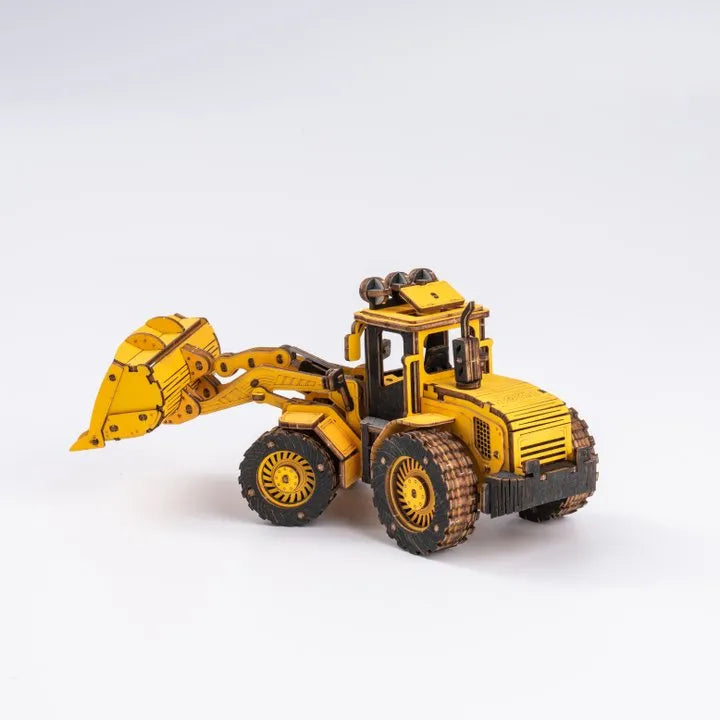 ROKR Front-end Loader 3D Träpussel Bulldozer Modell