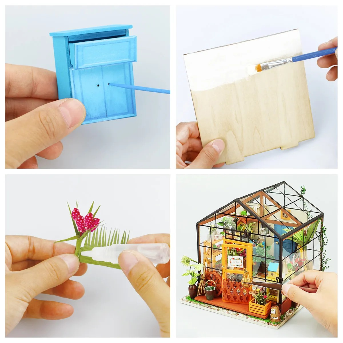 Rolife Cathy’s Flower House DIY 3D Wooden Puzzle Perfect Craft Project