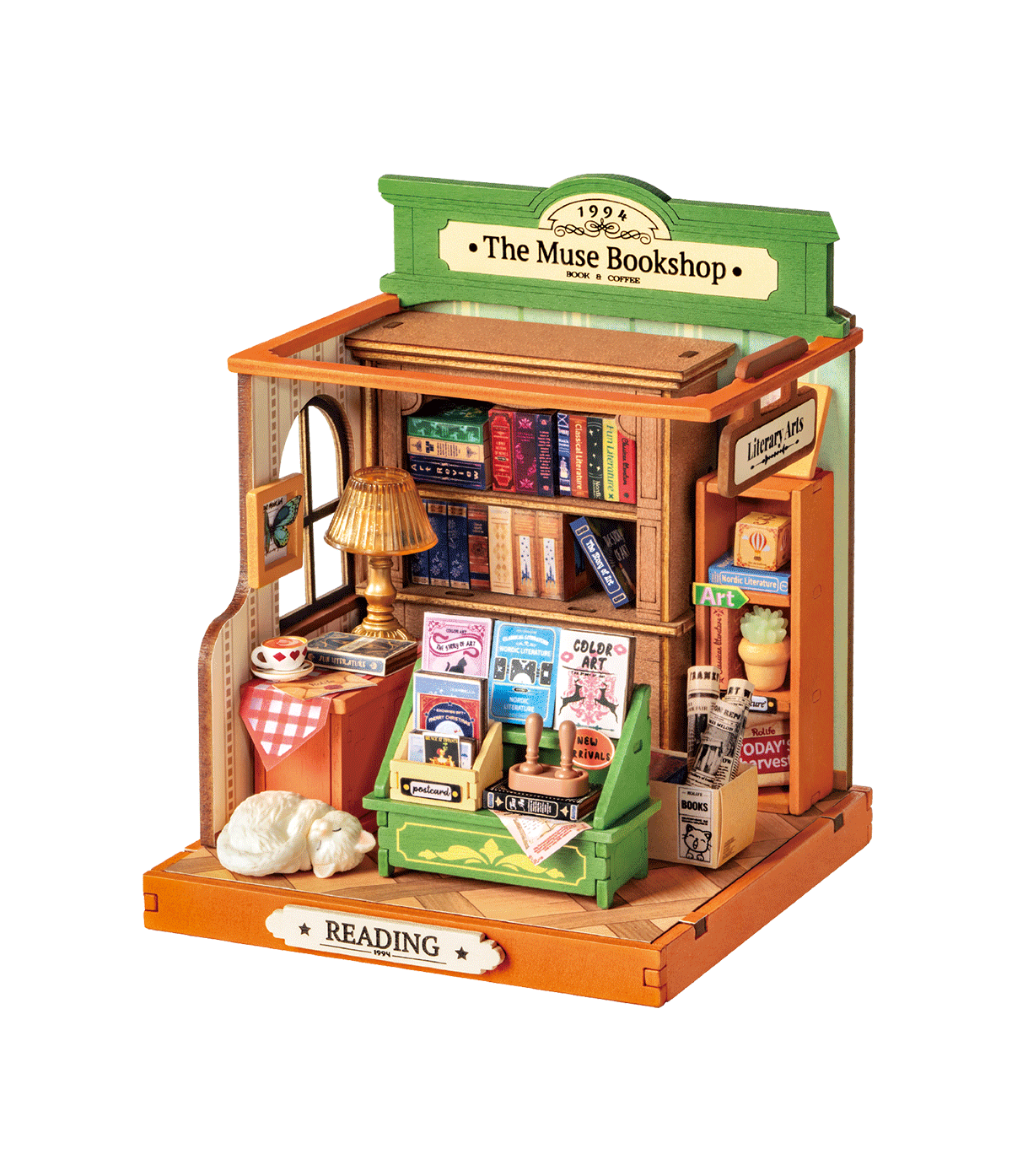 Rolife The Muse Bookshop DIY Miniature House DS040