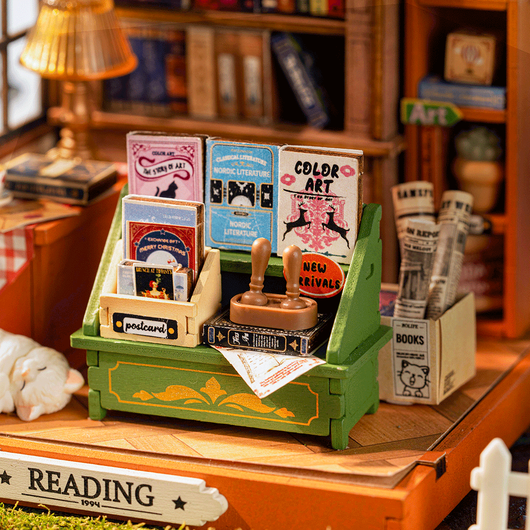 Rolife The Muse Bookshop DIY Miniature House DS040