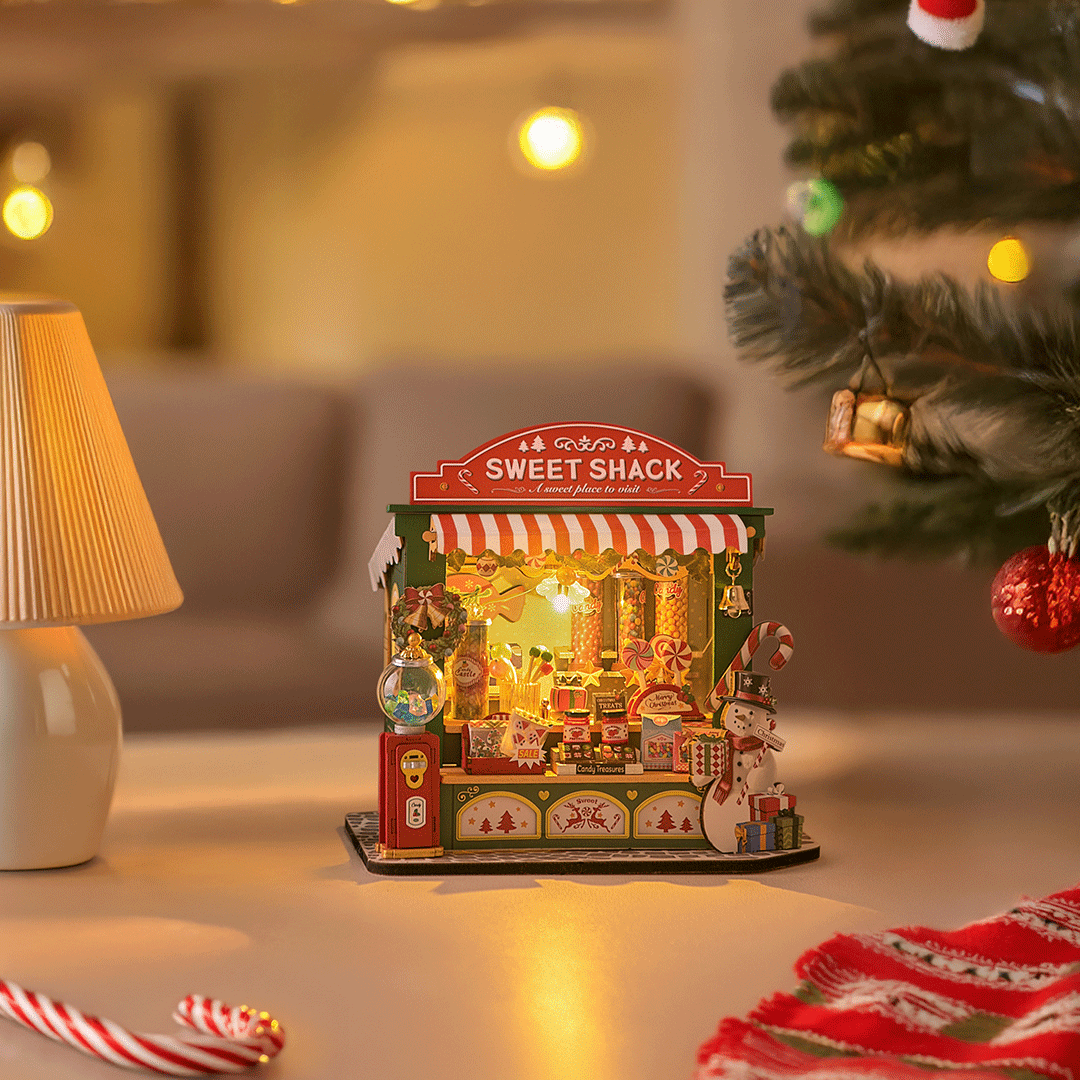 Rolife Christmas Candy Stand DIY Miniature House DS043
