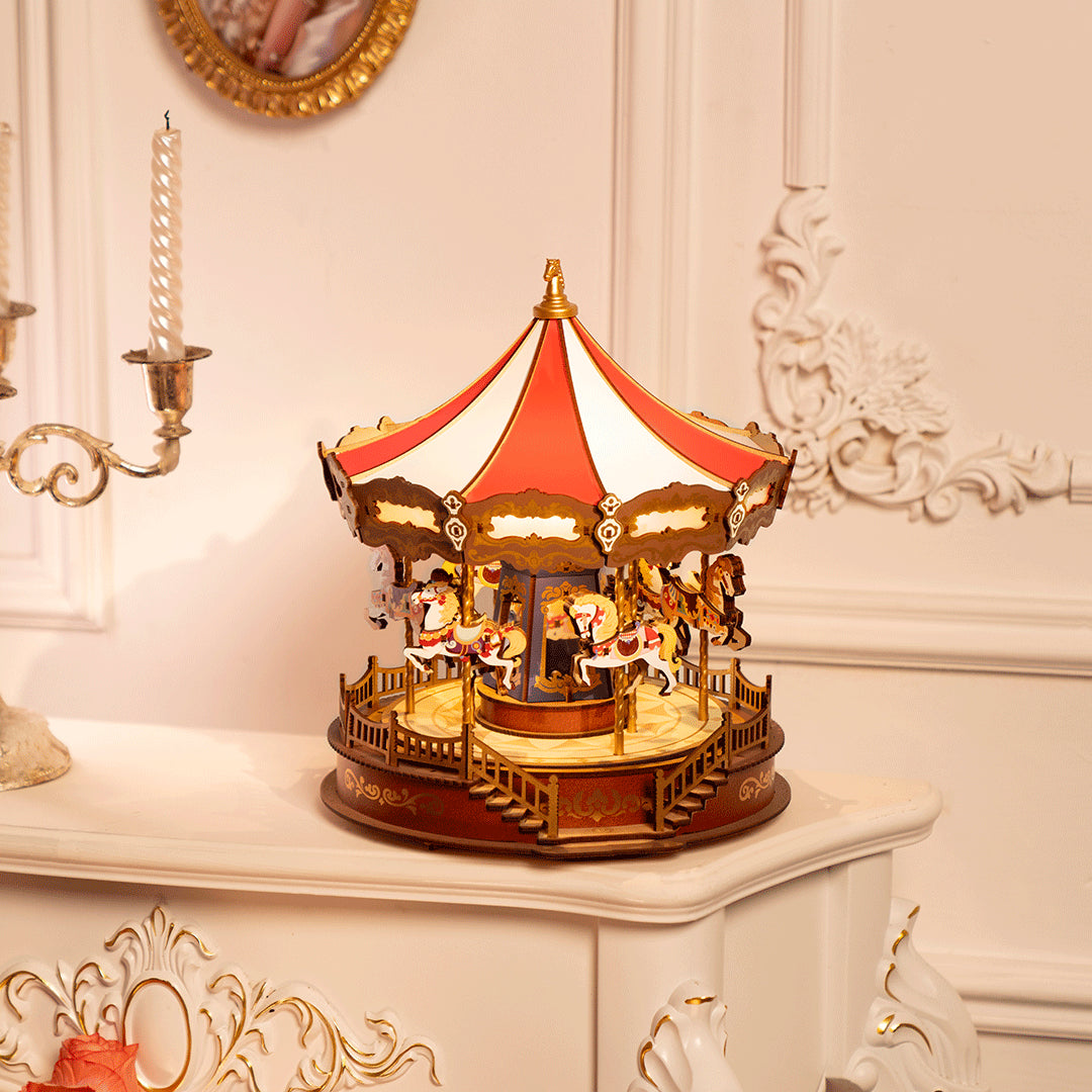 Rolife Classic Carousel 3D Wooden Puzzle AMC01