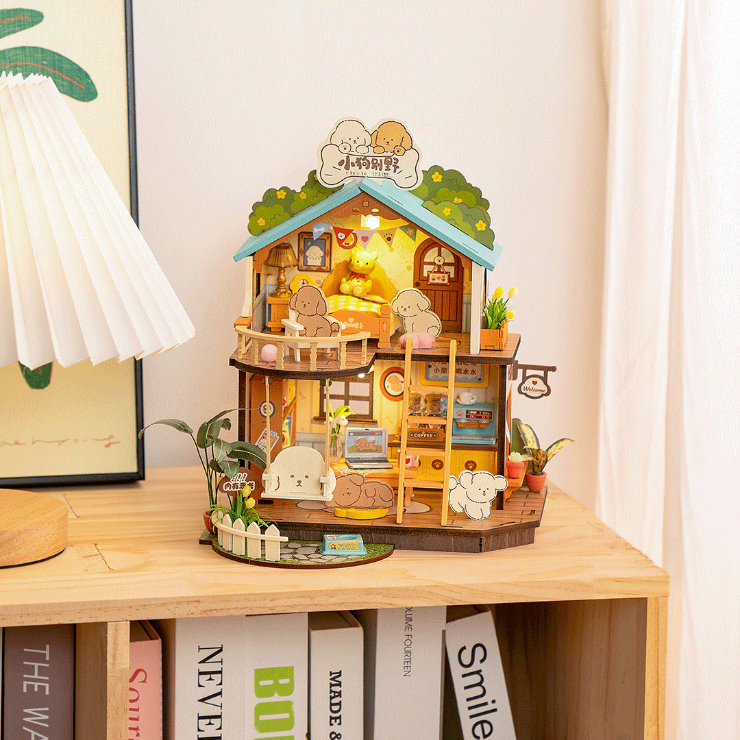 Rolife Puppy’s Cozy Villa DIY Miniature House DG169