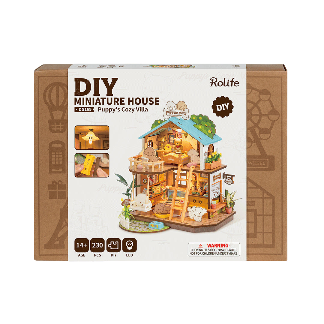 Rolife Puppy’s Cozy Villa DIY Miniature House DG169