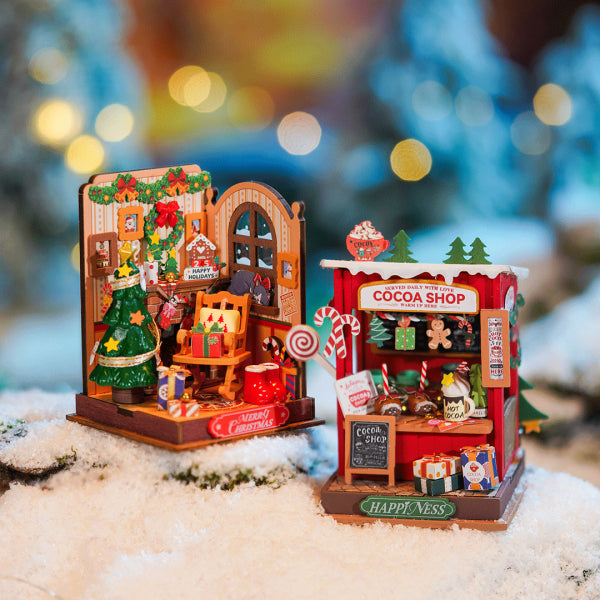 Rolife Jul kamin Miniatyr hus