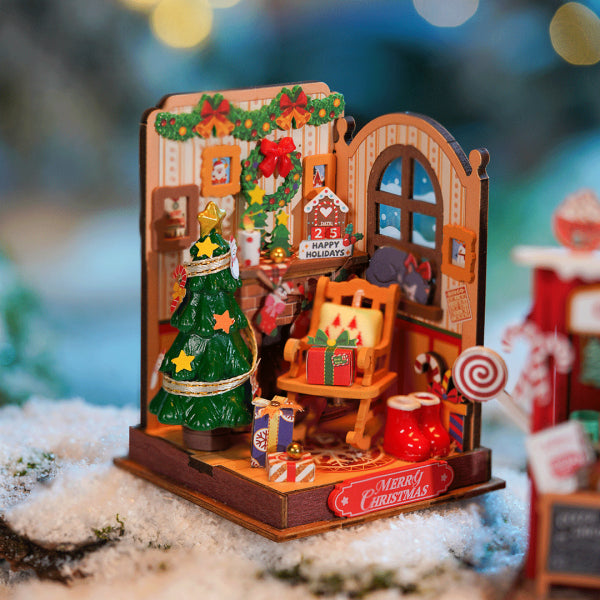 Rolife Jul kamin Miniatyr hus
