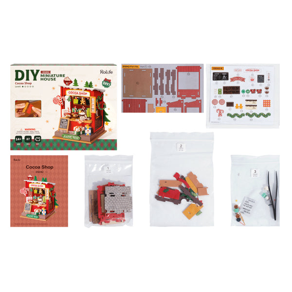 Rolife Cocoa Shop miniatyr hus