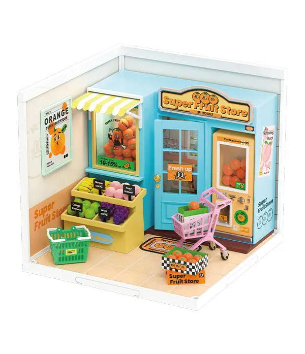Super Fruit Store DW003 is a plasic DIY miniature house