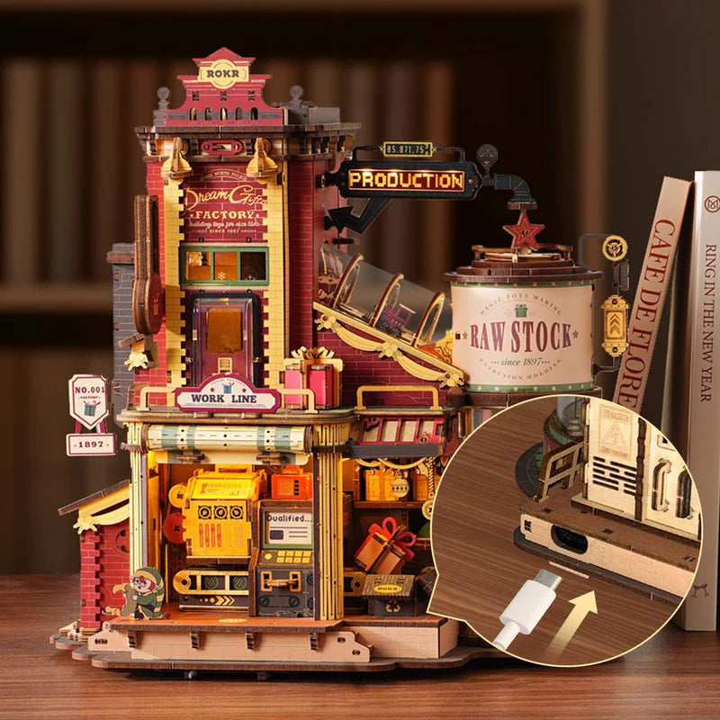 ROKR Dream Gift Factory Wooden Music Box