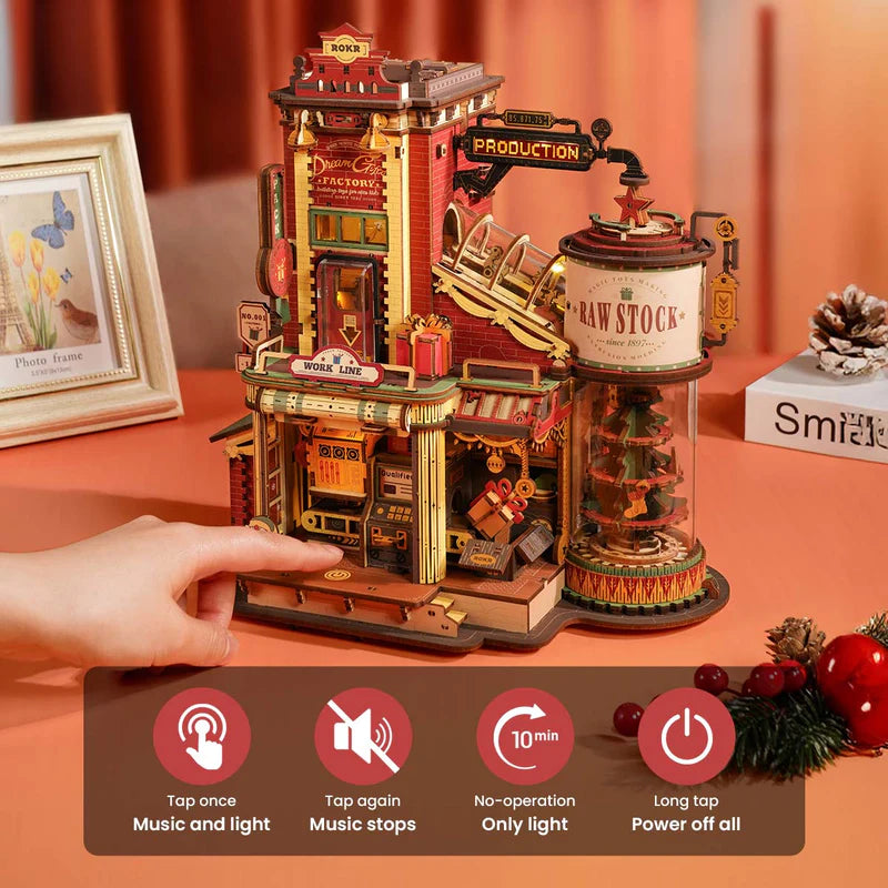 ROKR Dream Gift Factory Wooden Music Box