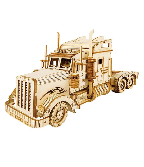 ROKR Heavy Truck 3D Träpussel Tuff Lastbil att Bygga Själv i Trä