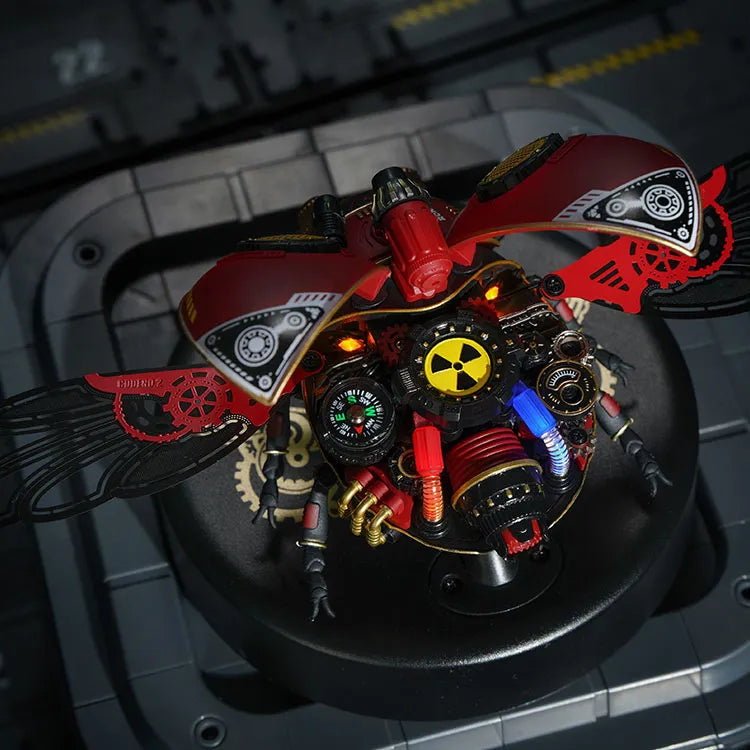 ROKR Scout Beetle 3D Träpussel Din Egen Bionisk Mekanisk Bubbla Modell