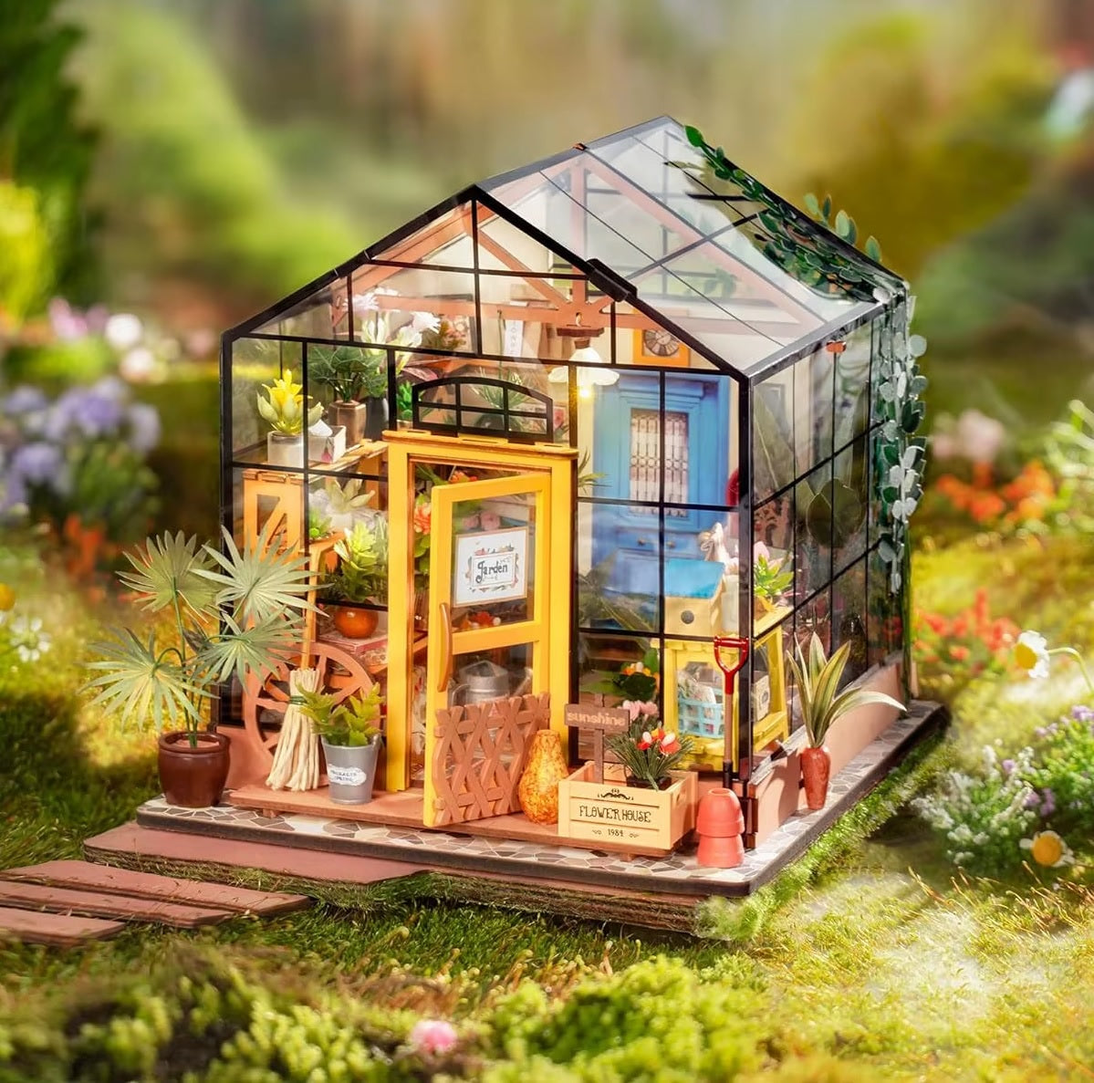 Rolife Cathy’s Flower House DIY 3D Wooden Puzzle Perfect Craft Project