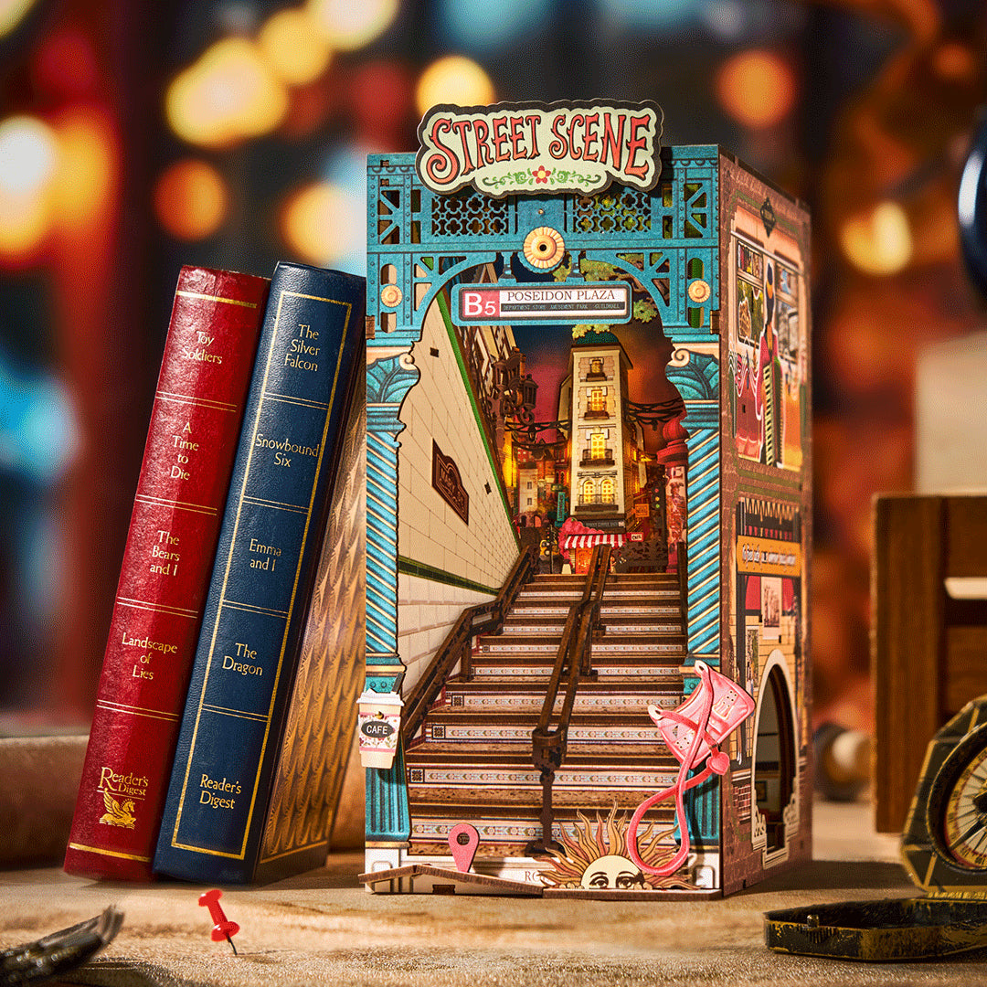 Rolife Street Scene DIY Book Nook Shelf Insert TGB13
