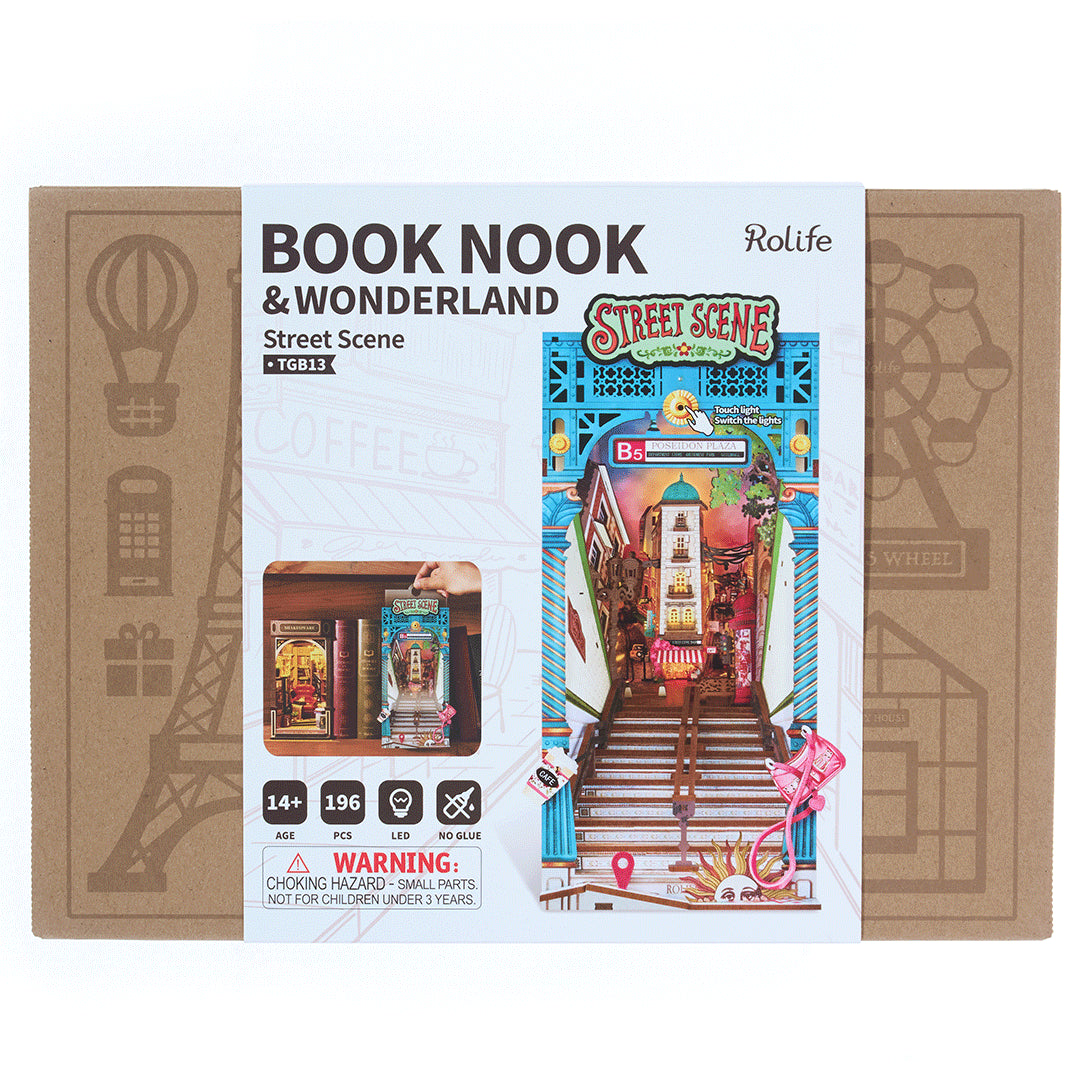 Rolife Street Scene DIY Book Nook Shelf Insert TGB13