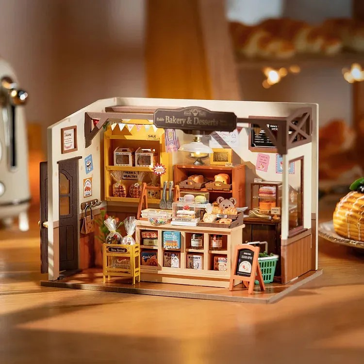 Rolife Becka’s Baking House DIY Miniatyrbageri i Trä