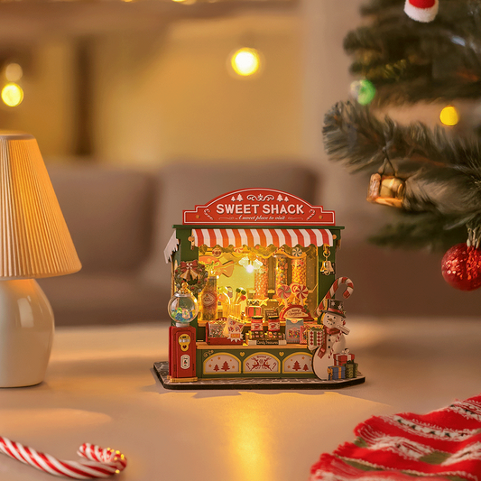 Rolife Christmas Candy Stand DIY Miniature House DS043
