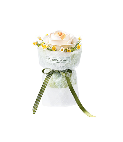 ROKR White Camellia 3D DIY Pusselblomma i Trä