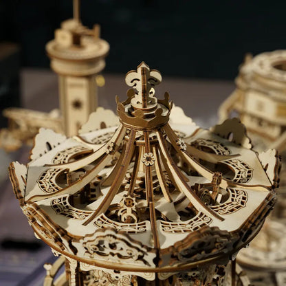 ROKR Romantic Carousel DIY 3D Träpussel & Speldosa