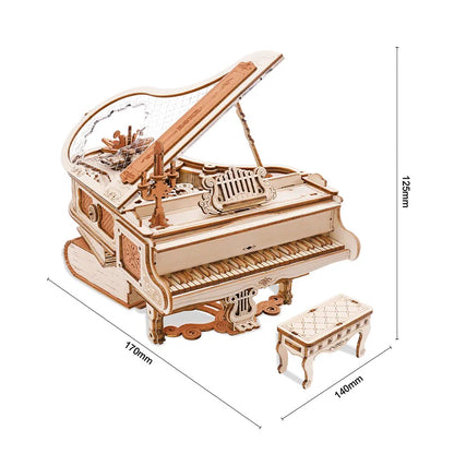 ROKR Magic Piano 3D Träpussel med Självspelande Musik