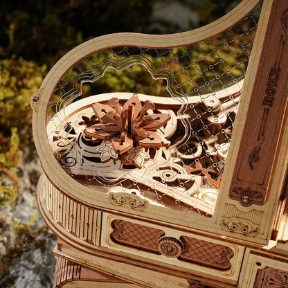 ROKR Magic Piano 3D Träpussel med Självspelande Musik