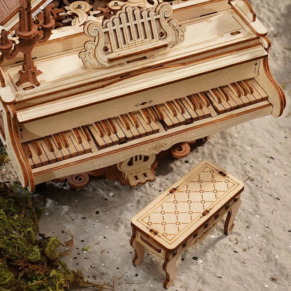 ROKR Magic Piano 3D Träpussel med Självspelande Musik