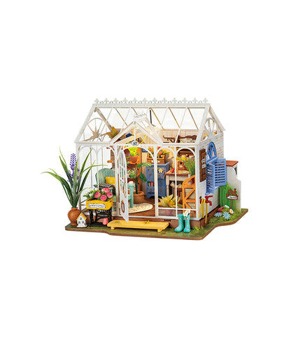 Rolife Dreamy Garden House DIY Miniatyrhus I Europeisk Trädgårdsstil