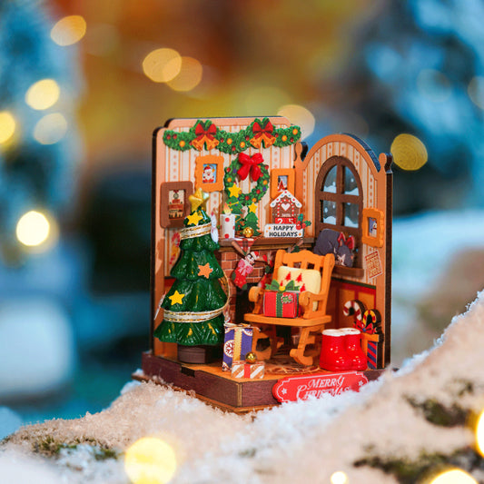 Rolife Jul kamin Miniatyr hus