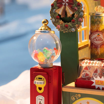 Rolife Christmas Candy Stand DIY Miniature House DS043