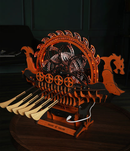 ROKR Viking Dragon Ship 3D Träpussel Detaljerad Vikingaskepp Modell