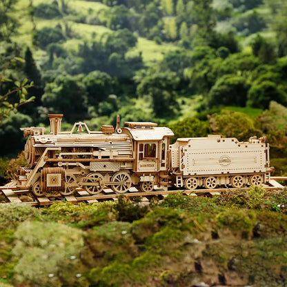 ROKR Prime Steam Express 3D Träpussel Ånglokmodell