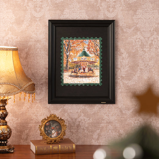 Rowood Golden Autumn Carousel Wooden Jigsaw Puzzle TA008