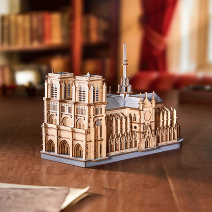 Rowood Paris Cathedral 3D Wooden Puzzle TG511