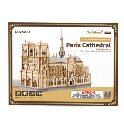 Rowood Paris Cathedral 3D Wooden Puzzle TG511