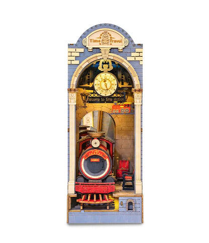 Rolife Time Travel DIY 3D Bokhylla Miniatyr med LED-ljus