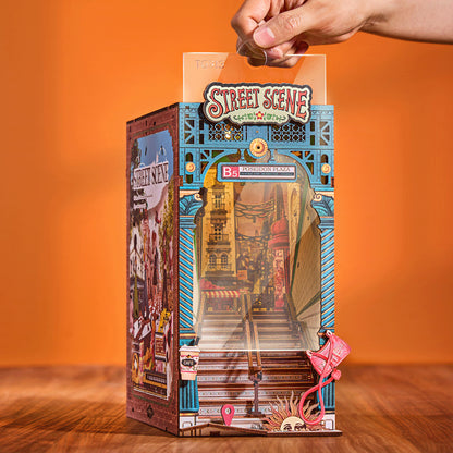Rolife Street Scene DIY Book Nook Shelf Insert TGB13