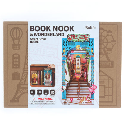 Rolife Street Scene DIY Book Nook Shelf Insert TGB13