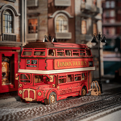 Rolife London Tour Bus 3D Träpussel av Dubbeldäckare