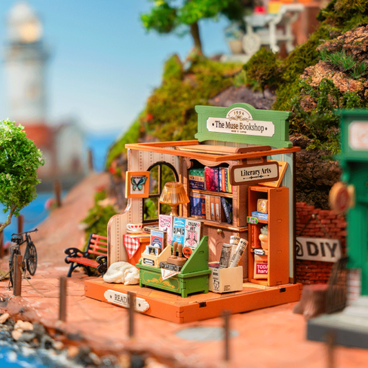 Rolife The Muse Bookshop DIY Miniature House DS040