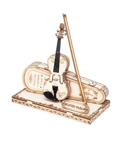 ROKR Violin Capriccio 3D Träpussel Vacker Musikmodell att Bygga Själv