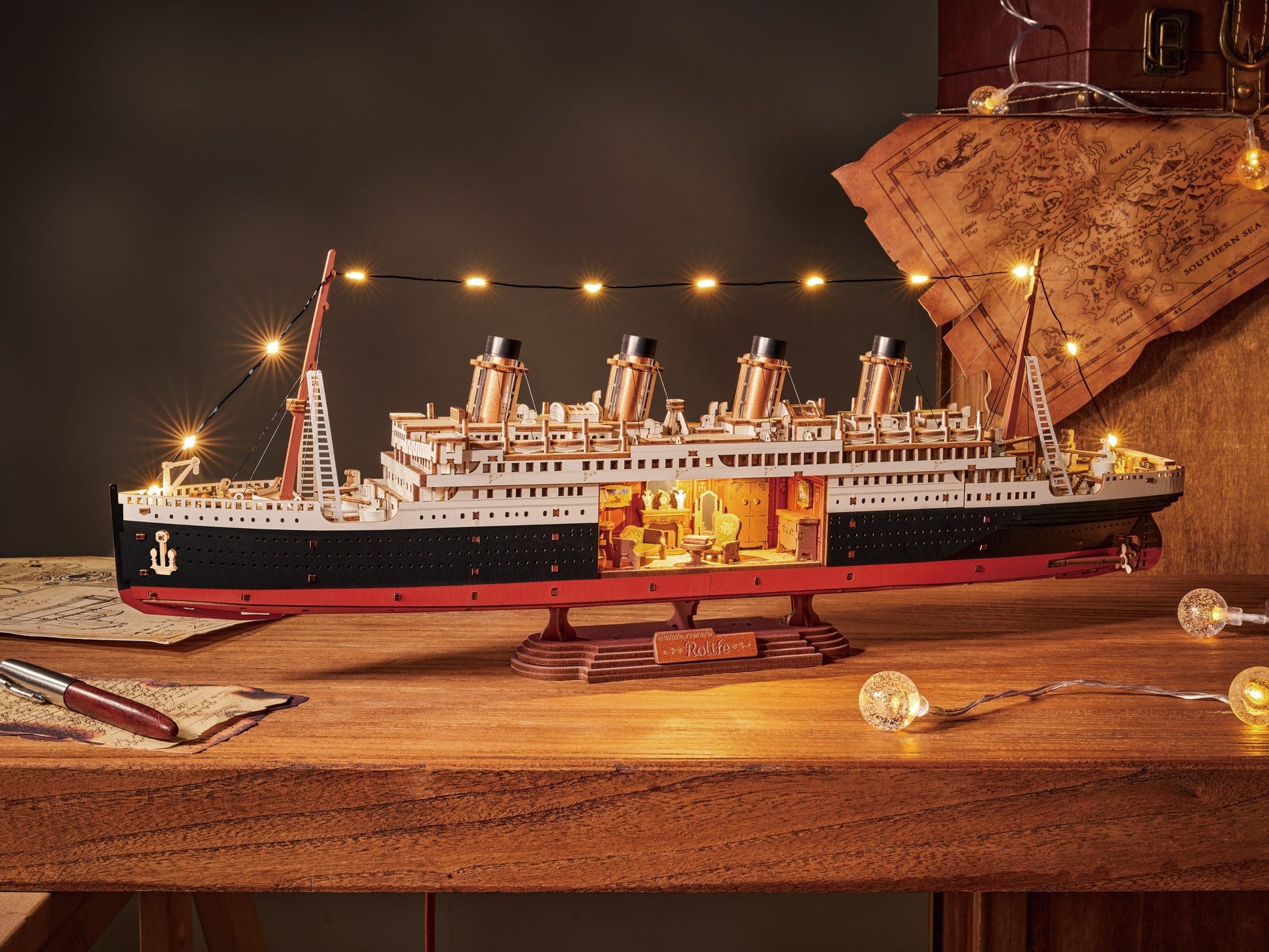 Rolife Eternal Atlantic Voyager Wooden 3D Puzzles TGL02 - It-store.se