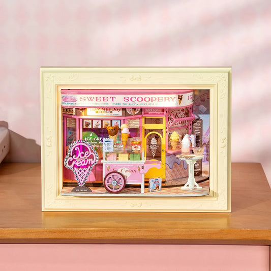 Rolife Sweet Scoopery Ice Cream 3D Wooden Puzzle DP002 - It-store.se