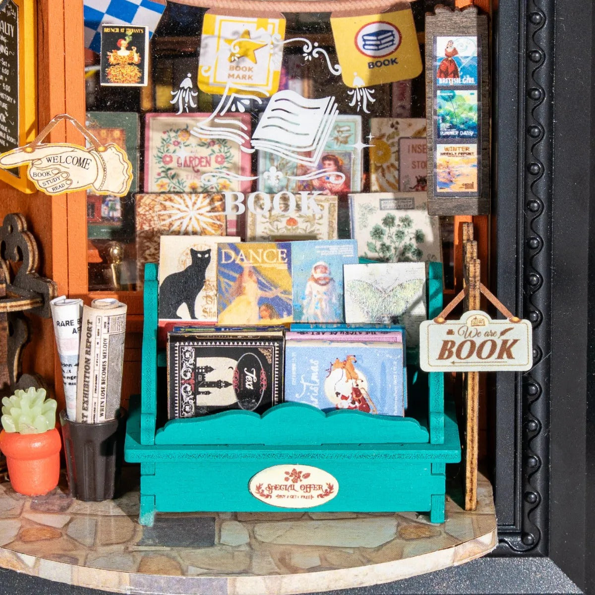 Rolife Old Times Bookstore 3D Wooden Puzzle DP004 - It-store.se
