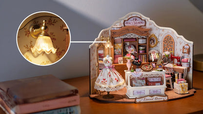 Rolife Elsa's Tailoring DIY Miniature House DG178 - It-store.se