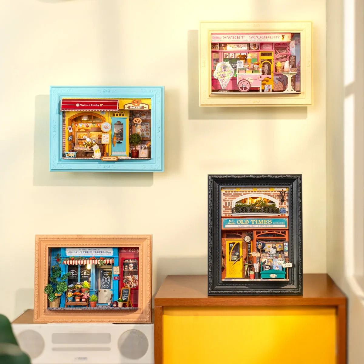 Rolife Old Times Bookstore 3D Wooden Puzzle DP004 - It-store.se