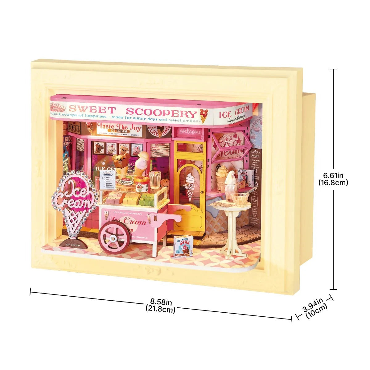 Rolife Sweet Scoopery Ice Cream 3D Wooden Puzzle DP002 - It-store.se