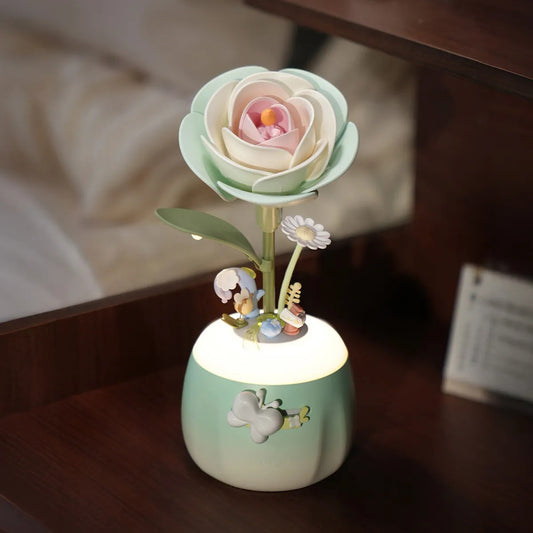 ROKR Minty Camellia Lamp AF02S Flower Night Light 3D Puzzle