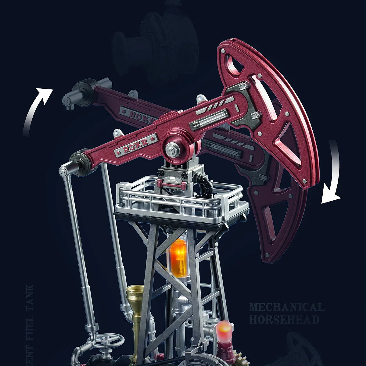 ROKR Oil Pump Jack Mechanical 3D Puzzle CGL03 - It-store.se