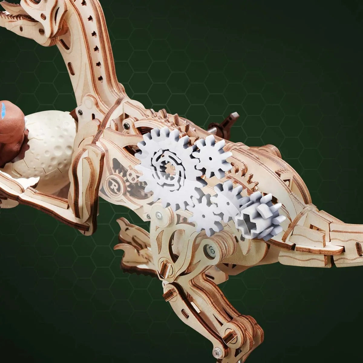 ROKR Velociraptor Wooden Dinosaur 3D Puzzle LD01 - It-store.se
