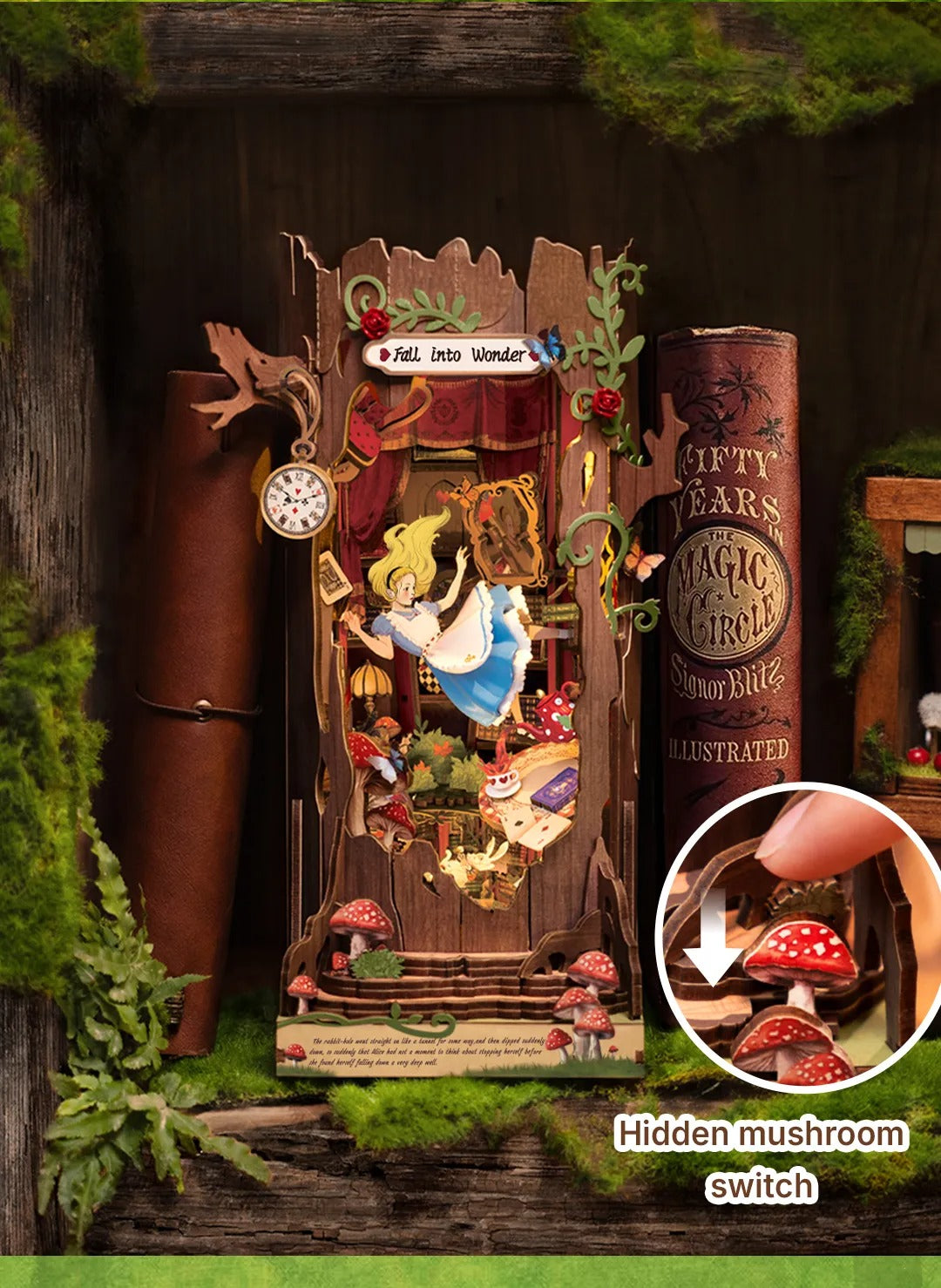 Rolife Fall into Wonder DIY Book Nook Shelf Insert TGB12 - It-store.se